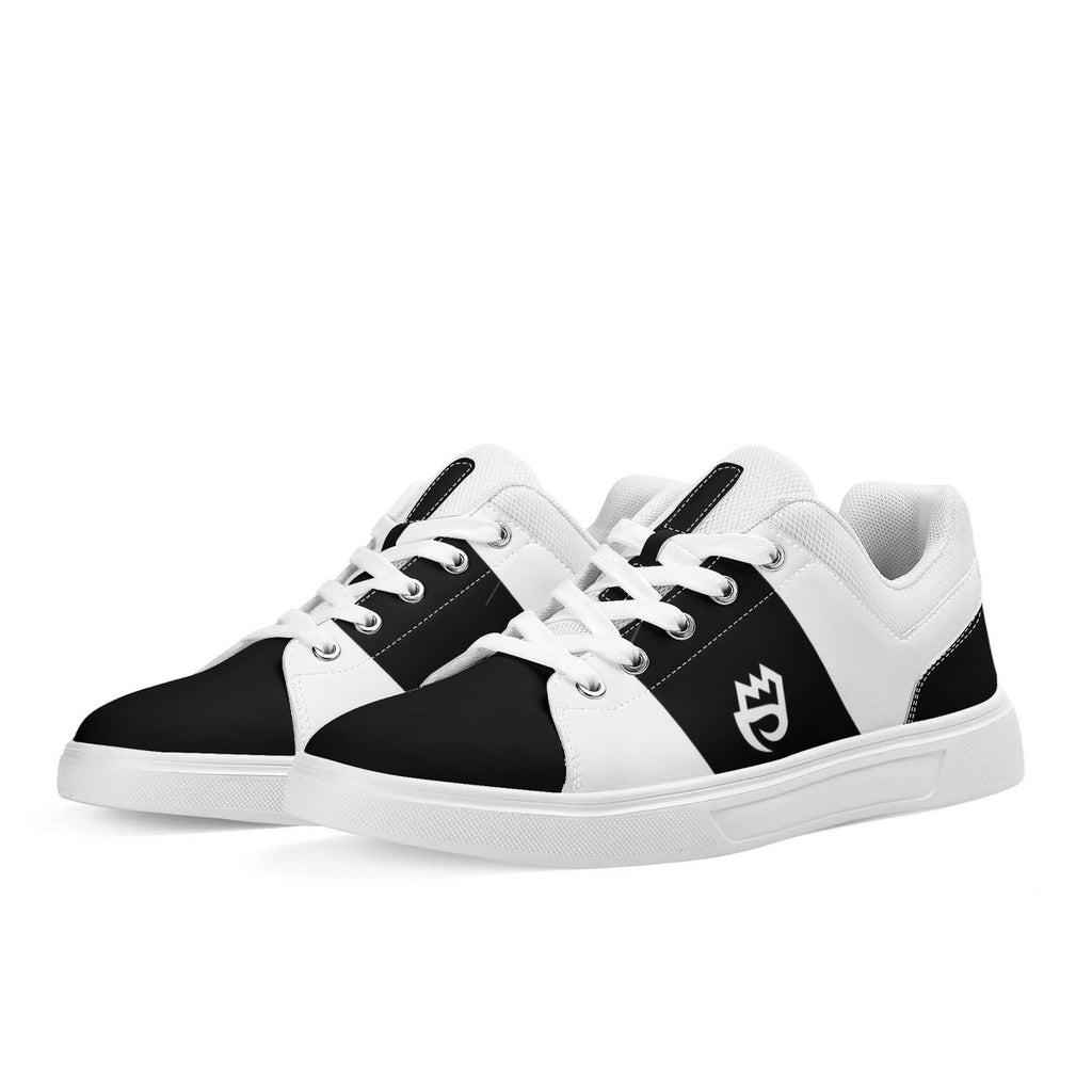 of Chill City tribe black Adult Low-Top Premium Synthetic Leather Shoes
