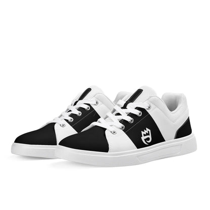 of Chill City tribe black Adult Low-Top Premium Synthetic Leather Shoes