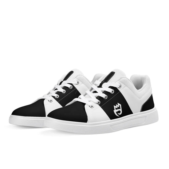 of Chill City tribe black Adult Low-Top Premium Synthetic Leather Shoes
