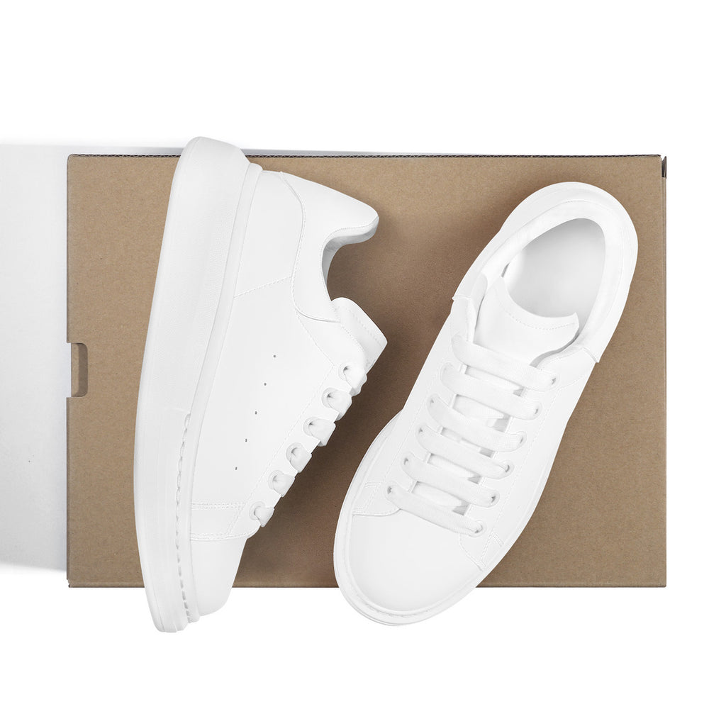 D69 Heighten Low Top Shoes - White