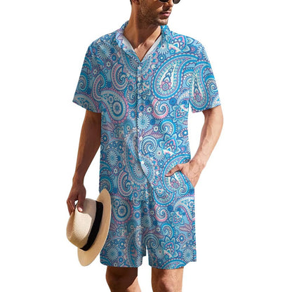 Short Sleeve Shirt and Shorts Set(All-Over Printing)