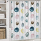 Shower Curtain Set with 3 Rugs