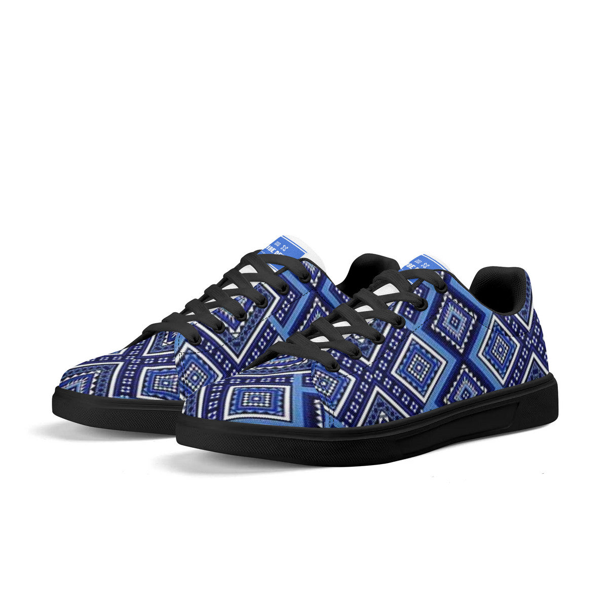Copy of Tribal Blue  Canvas Shoes Comfortable Walking Sneakers