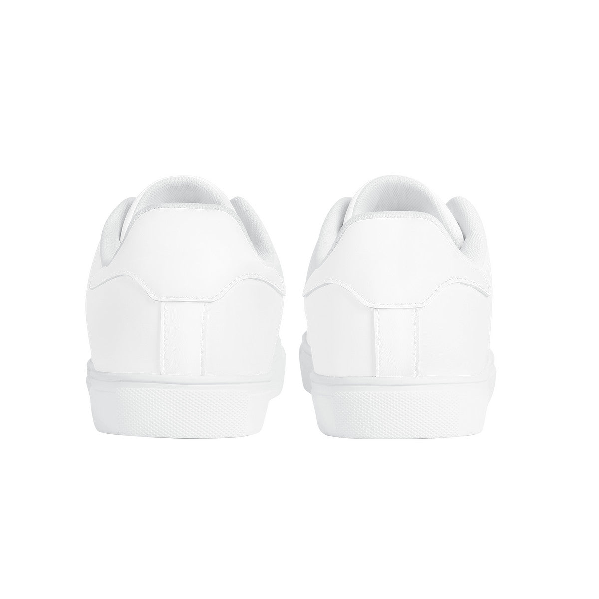 D27 Low-Top Synthetic Leather Sneakers - White