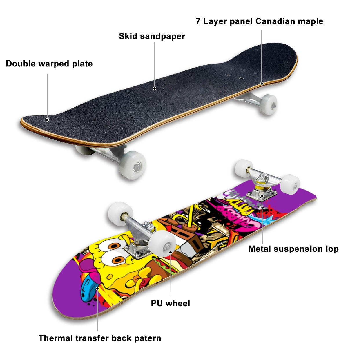 Complete Skateboard (Made in USA)