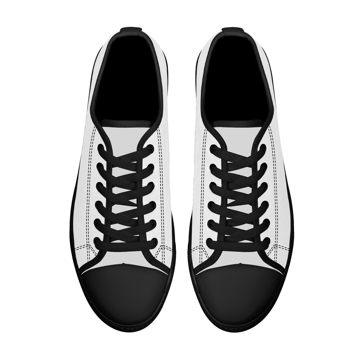 FXS Low-Top Canvas Shoes With Customized Tongue - Black