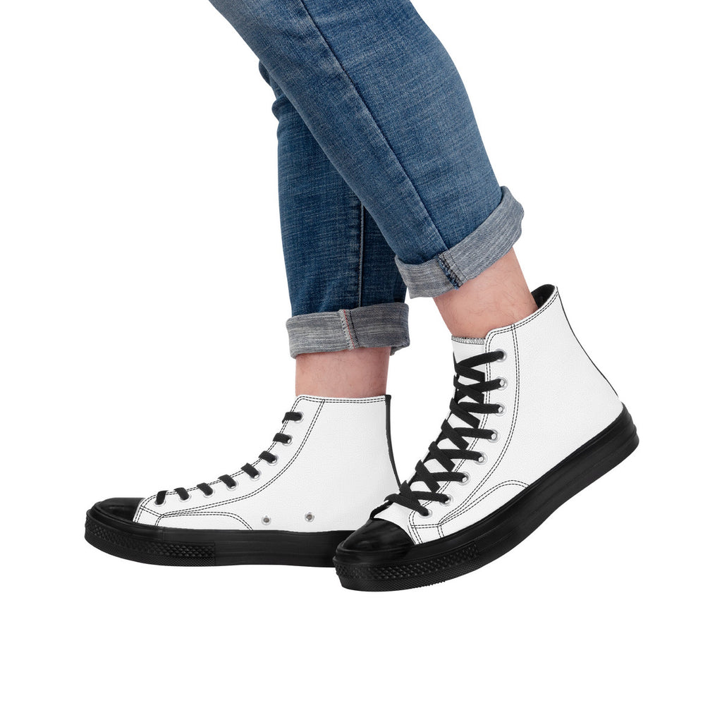 SF_D71 High Top Canvas Shoes - Black
