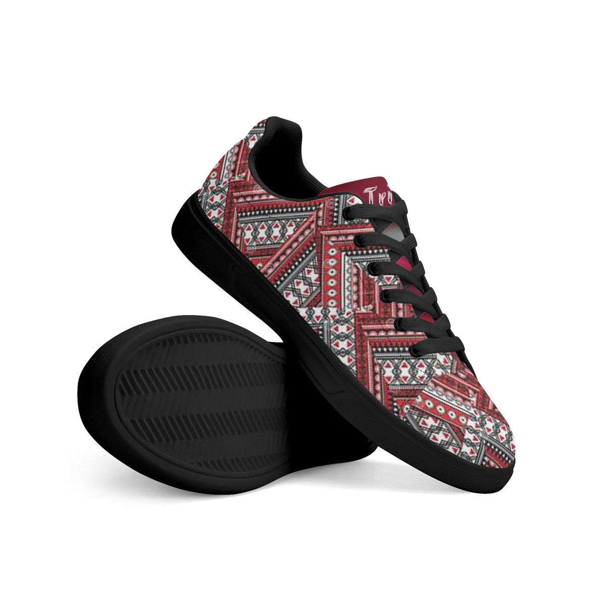 Copy of Tribe Red Canvas Shoes Comfortable Walking Sneakers