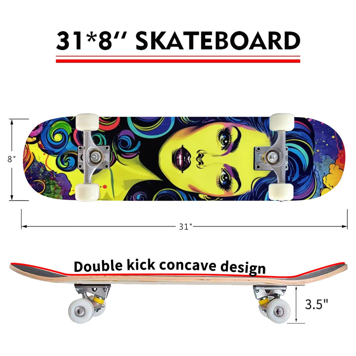 Complete Skateboard (Made in USA)