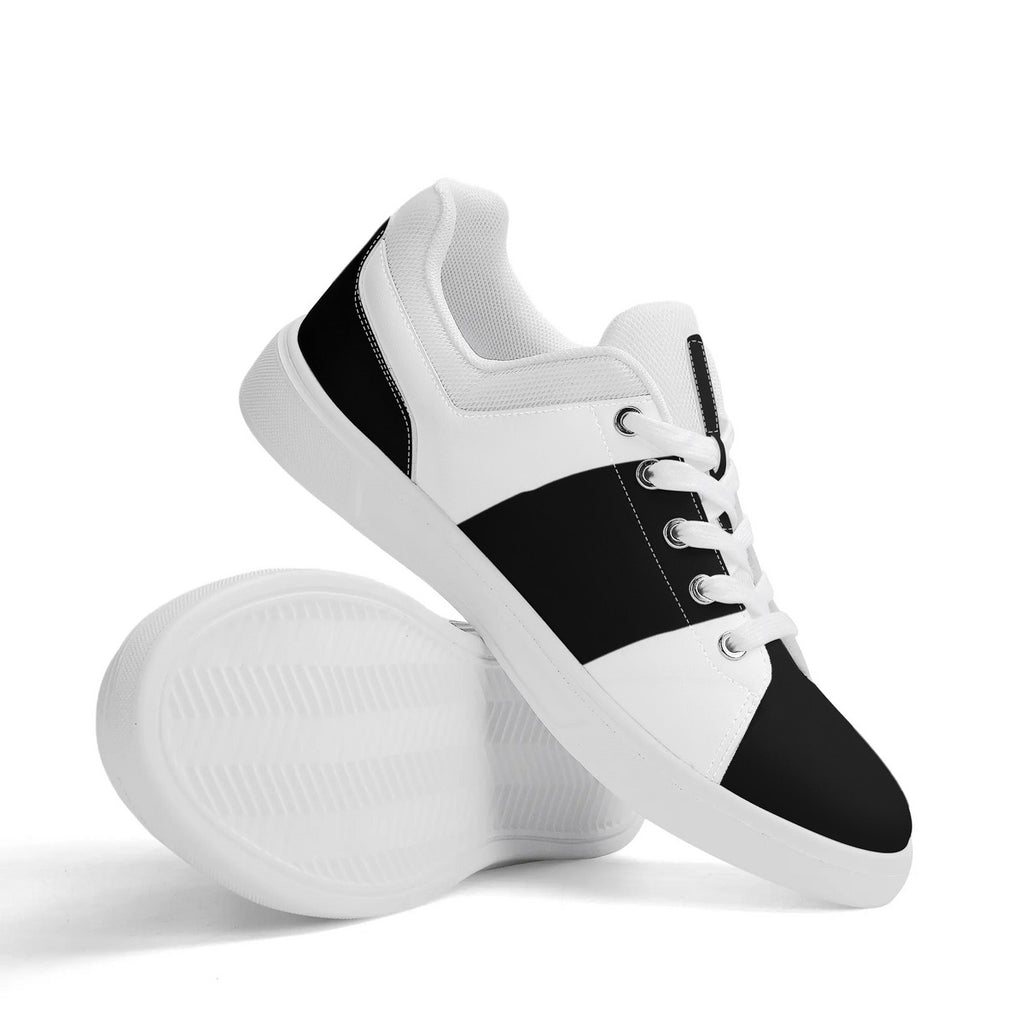 of Chill City tribe black Adult Low-Top Premium Synthetic Leather Shoes