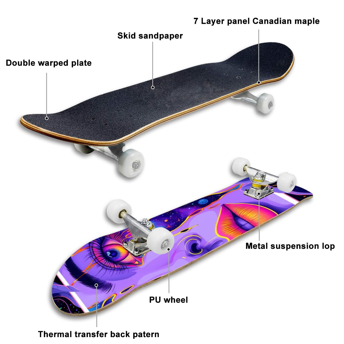 Complete Skateboard (Made in USA)