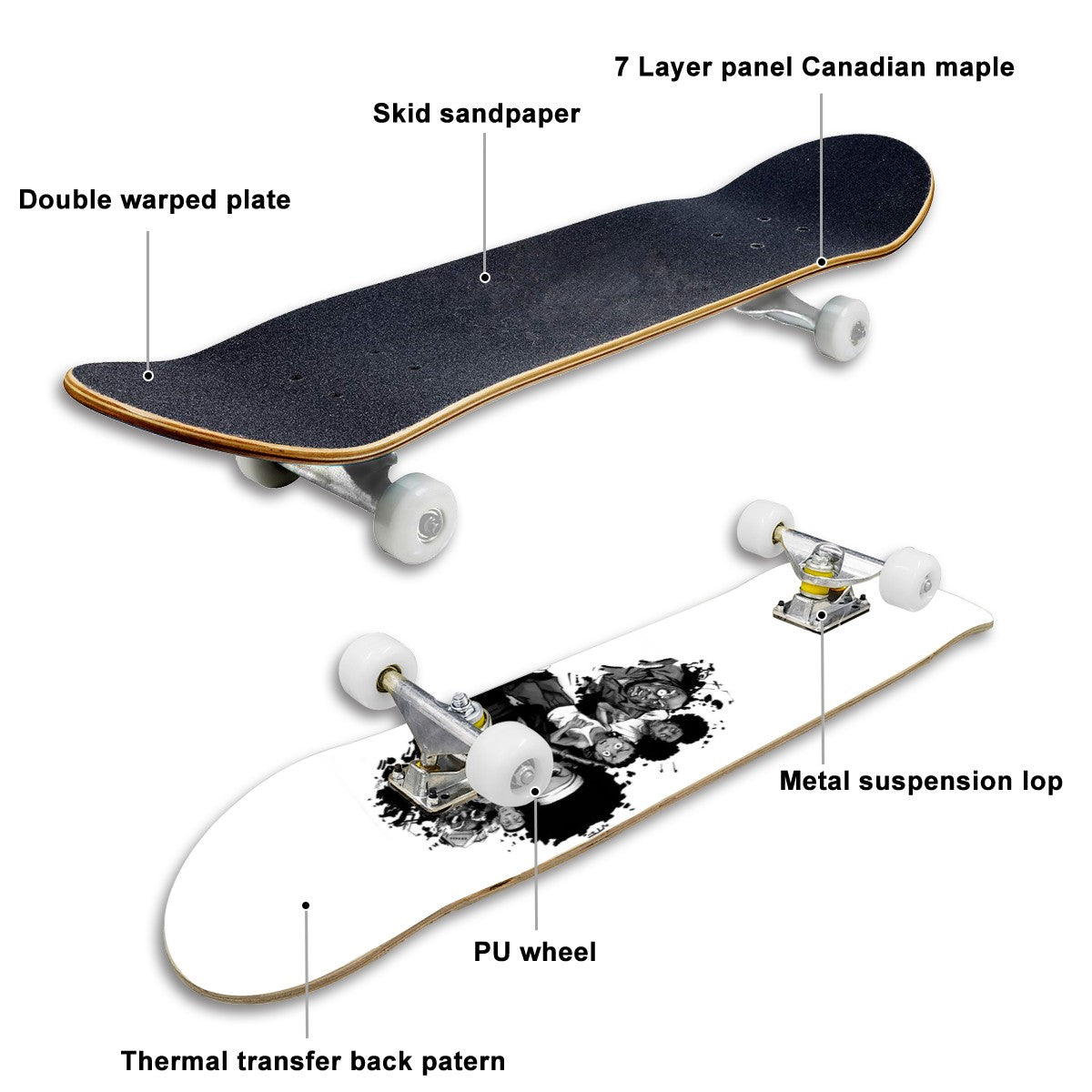 Complete Skateboard (Made in USA)