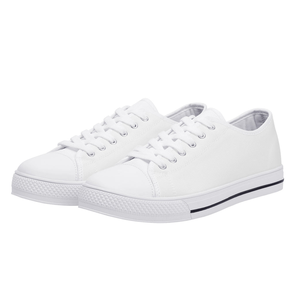 D24 Rubber Outsoles Low-Top Canvas Shoes - White