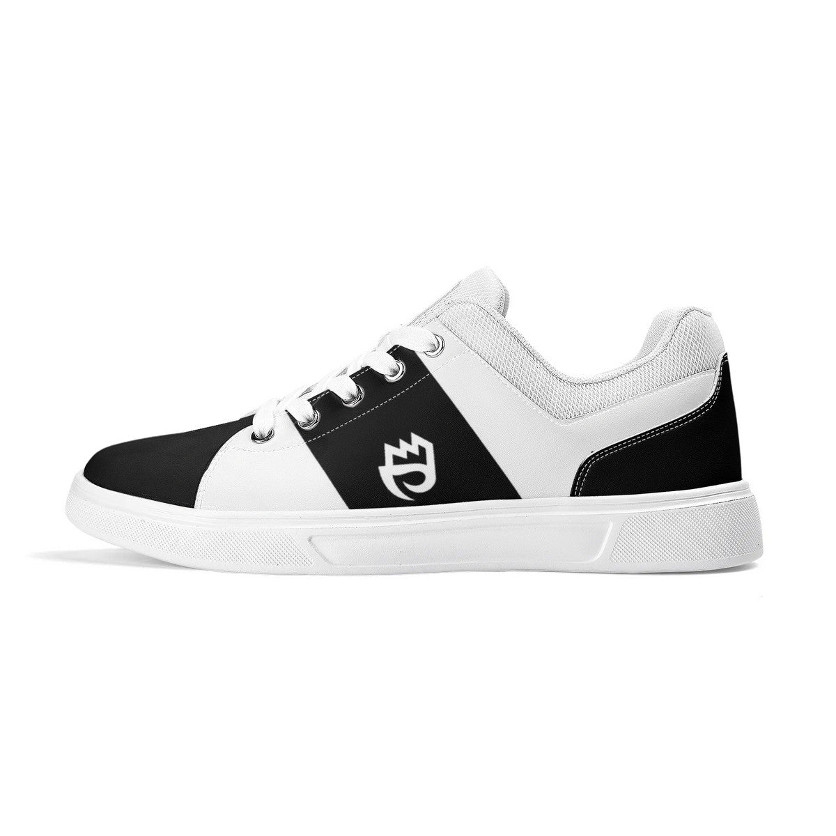 of Chill City tribe black Adult Low-Top Premium Synthetic Leather Shoes