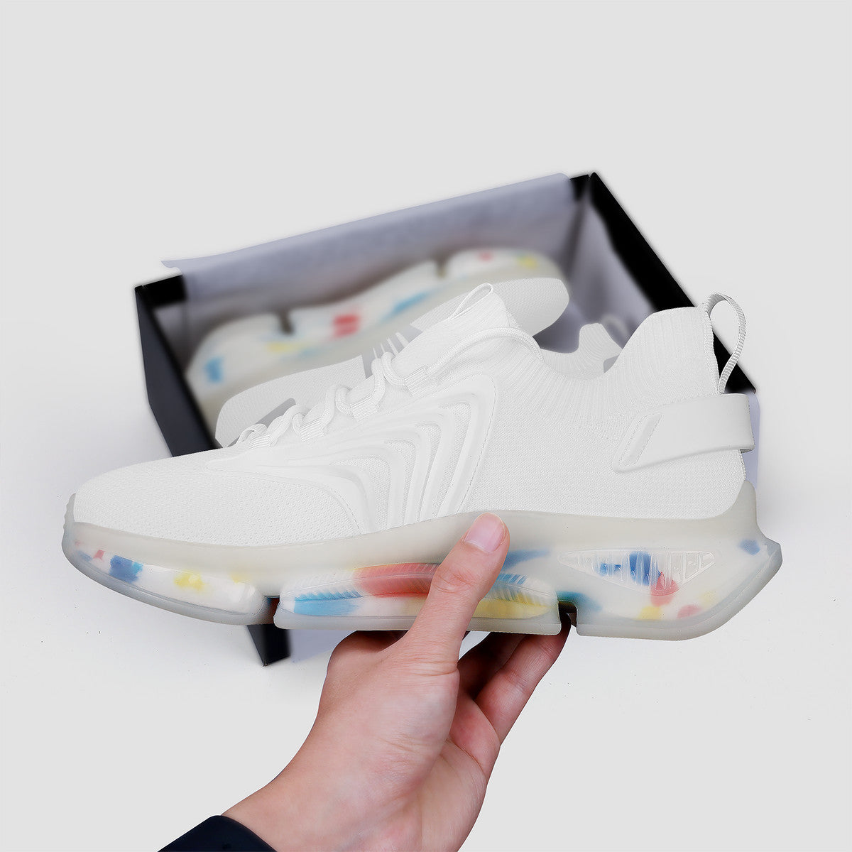 SF_S35 Air Max React Sneakers - White