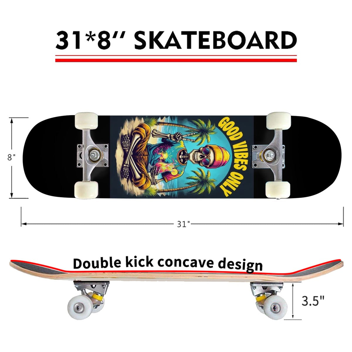 Complete Skateboard (Made in USA)