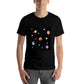 DTF 180gsm Short Sleeve Cotton Crewneck T-Shirt for Men Women (Front Printing)