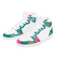 Spring High Top Synthetic Leather Sneaker
