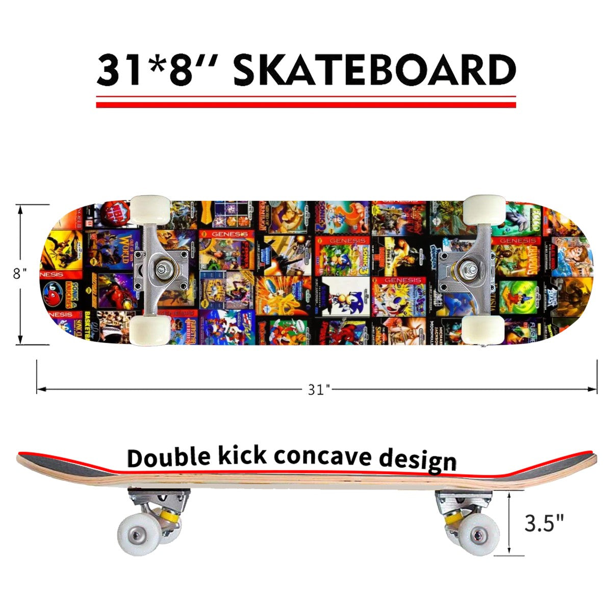 Complete Skateboard (Made in USA)