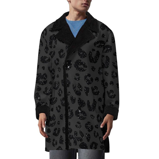 Double Breasted Suit Collar Trench Coat(All-Over Printing)