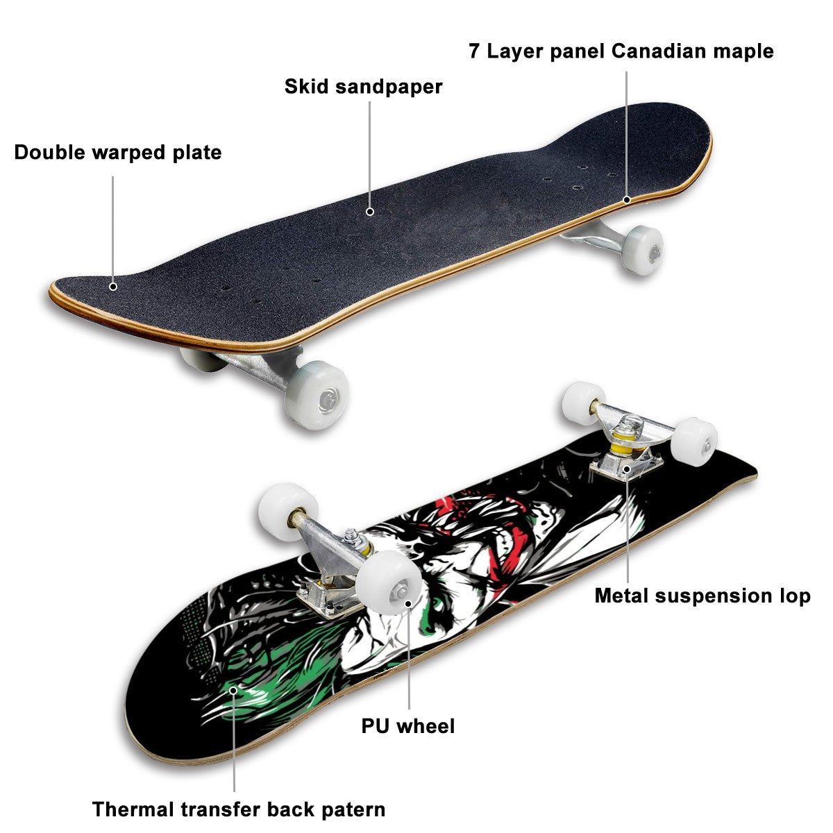 Complete Skateboard (Made in USA)