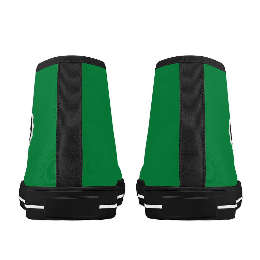 Copy of Fearless Pioneer High-Top Canvas Shoes With Customized Tongue - Black