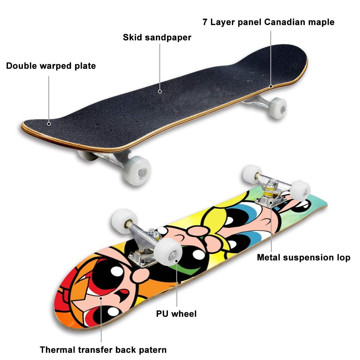 Complete Skateboard (Made in USA)