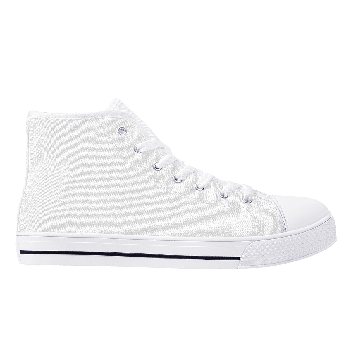 D25 High-Top Canvas Shoes - White