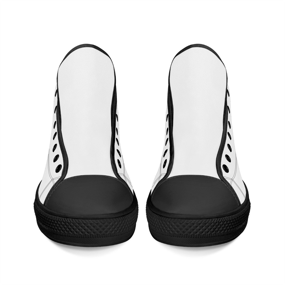 FWS High-Top Canvas Shoes With Customized Tongue - Black