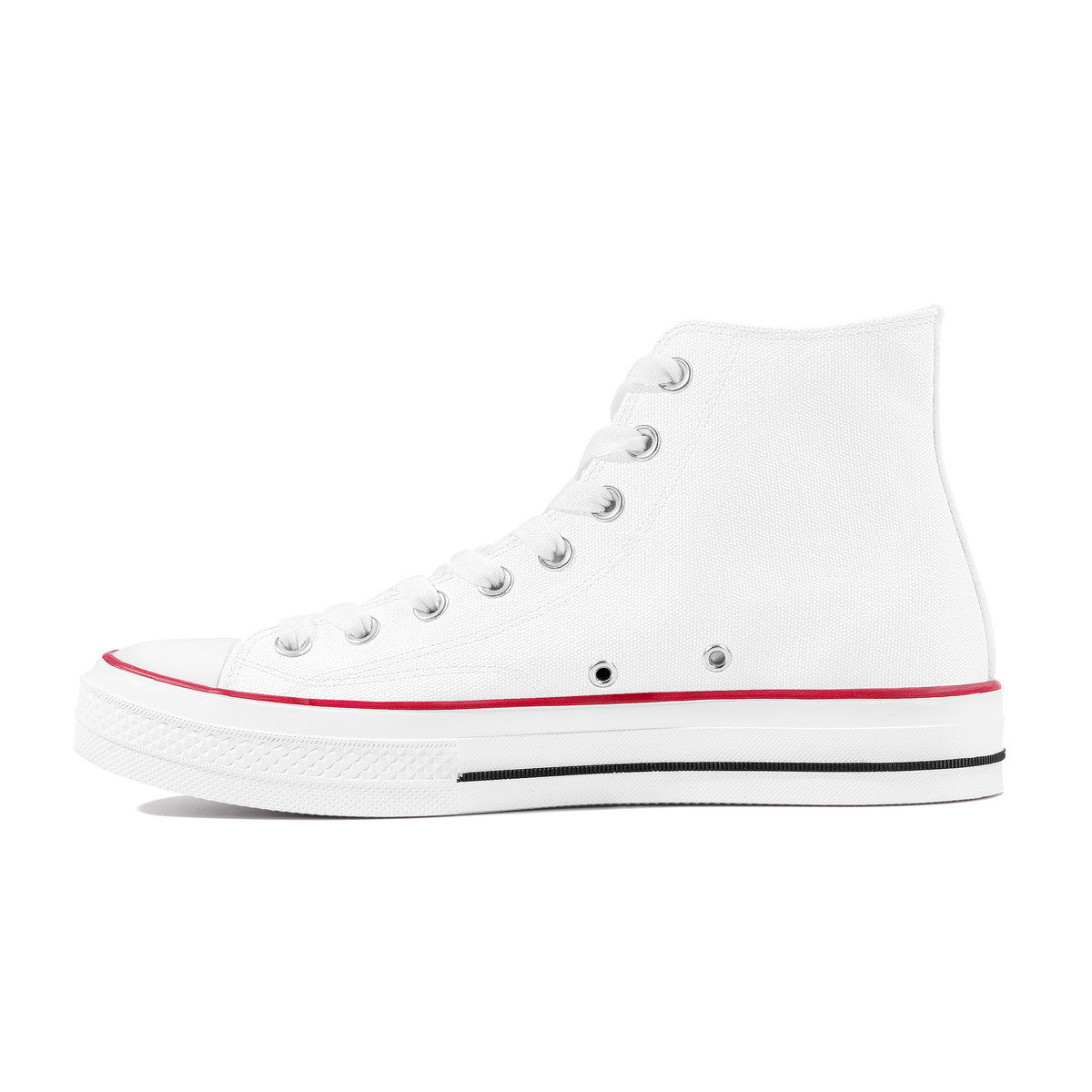 D70 High Top Canvas Shoes - White