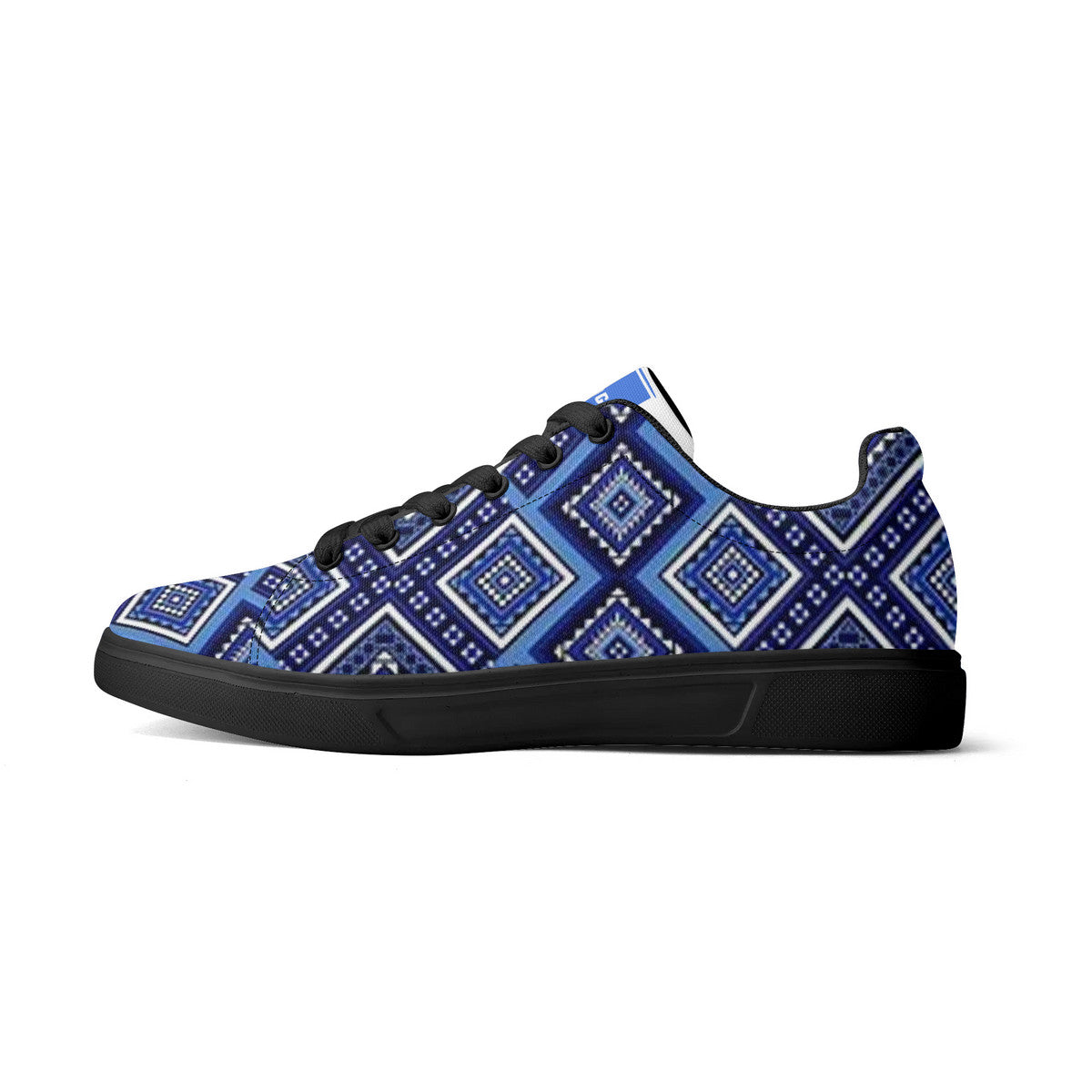 Copy of Tribal Blue  Canvas Shoes Comfortable Walking Sneakers