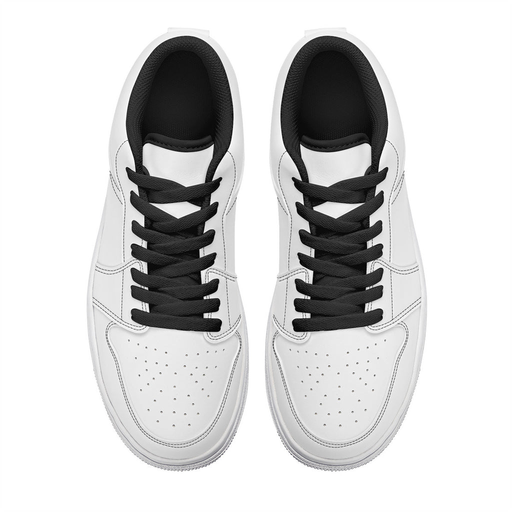 SF_S40 Unisex Low Top Skateboard Sneakers - Black