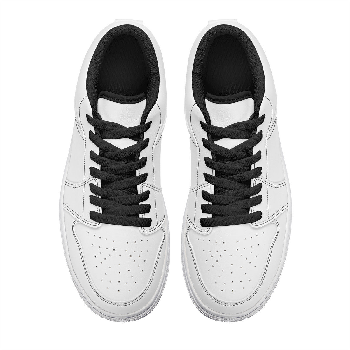 SF_S40 Unisex Low Top Skateboard Sneakers - Black