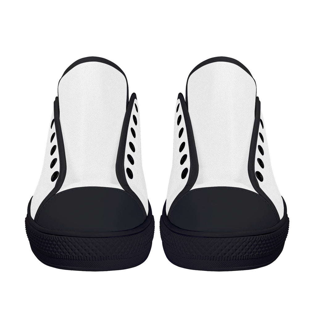 FXS Low-Top Canvas Shoes With Customized Tongue - Black
