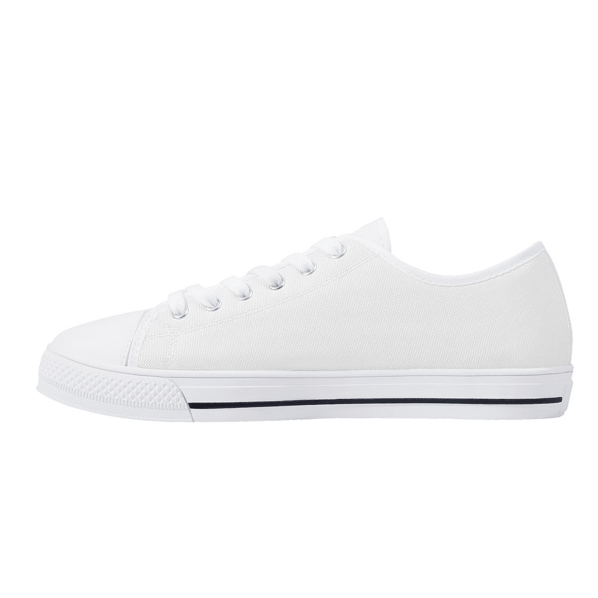 D24 Rubber Outsoles Low-Top Canvas Shoes - White