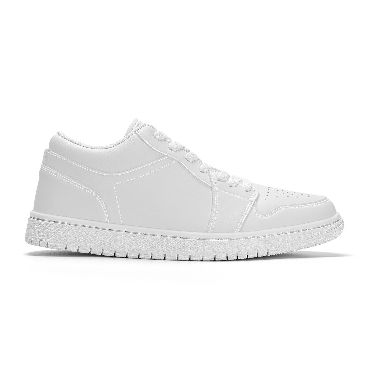 SF_S40 Unisex Low Top Skateboard Sneakers - White