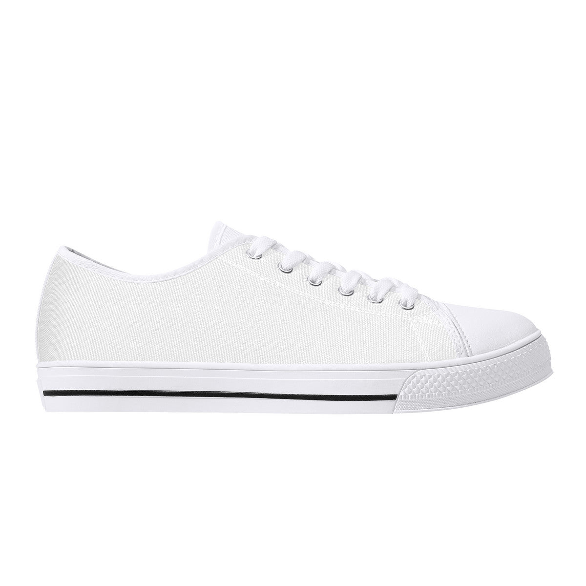 D24 Rubber Outsoles Low-Top Canvas Shoes - White