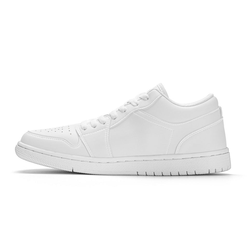 SF_S40 Unisex Low Top Skateboard Sneakers - White