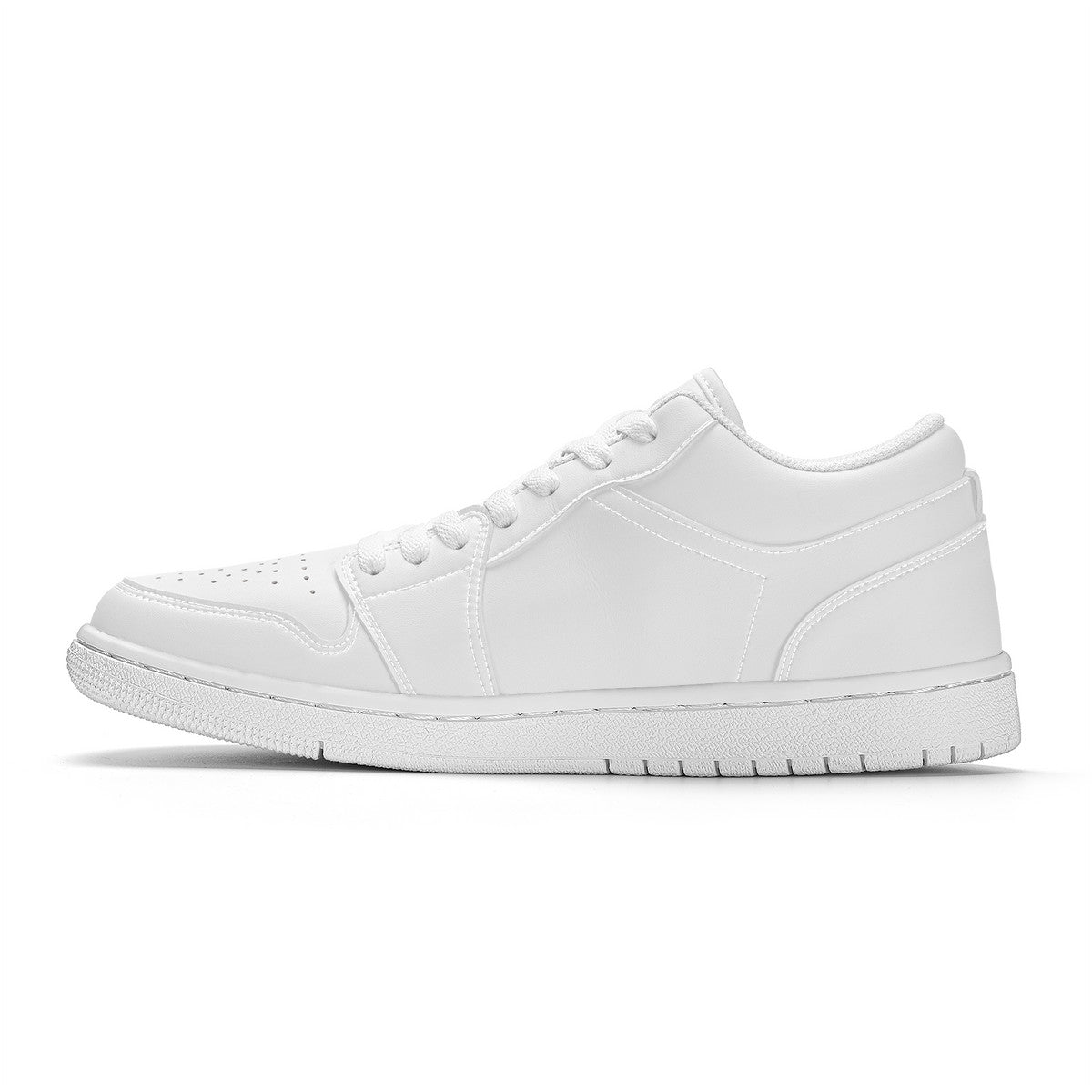 SF_S40 Unisex Low Top Skateboard Sneakers - White