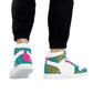 Spring High Top Synthetic Leather Sneaker