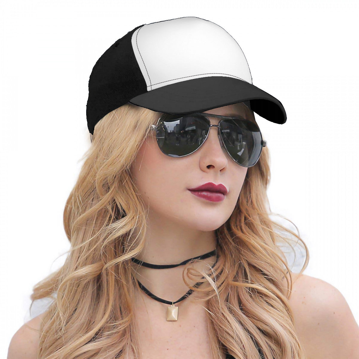 HC_T2 Stitching Curved Brim Baseball Cap