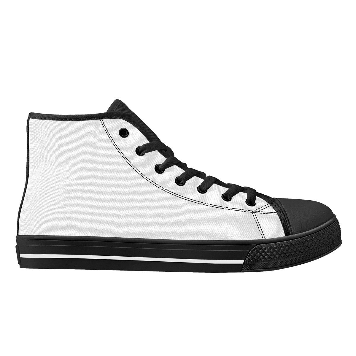 D25 High-Top Canvas Shoes - Black