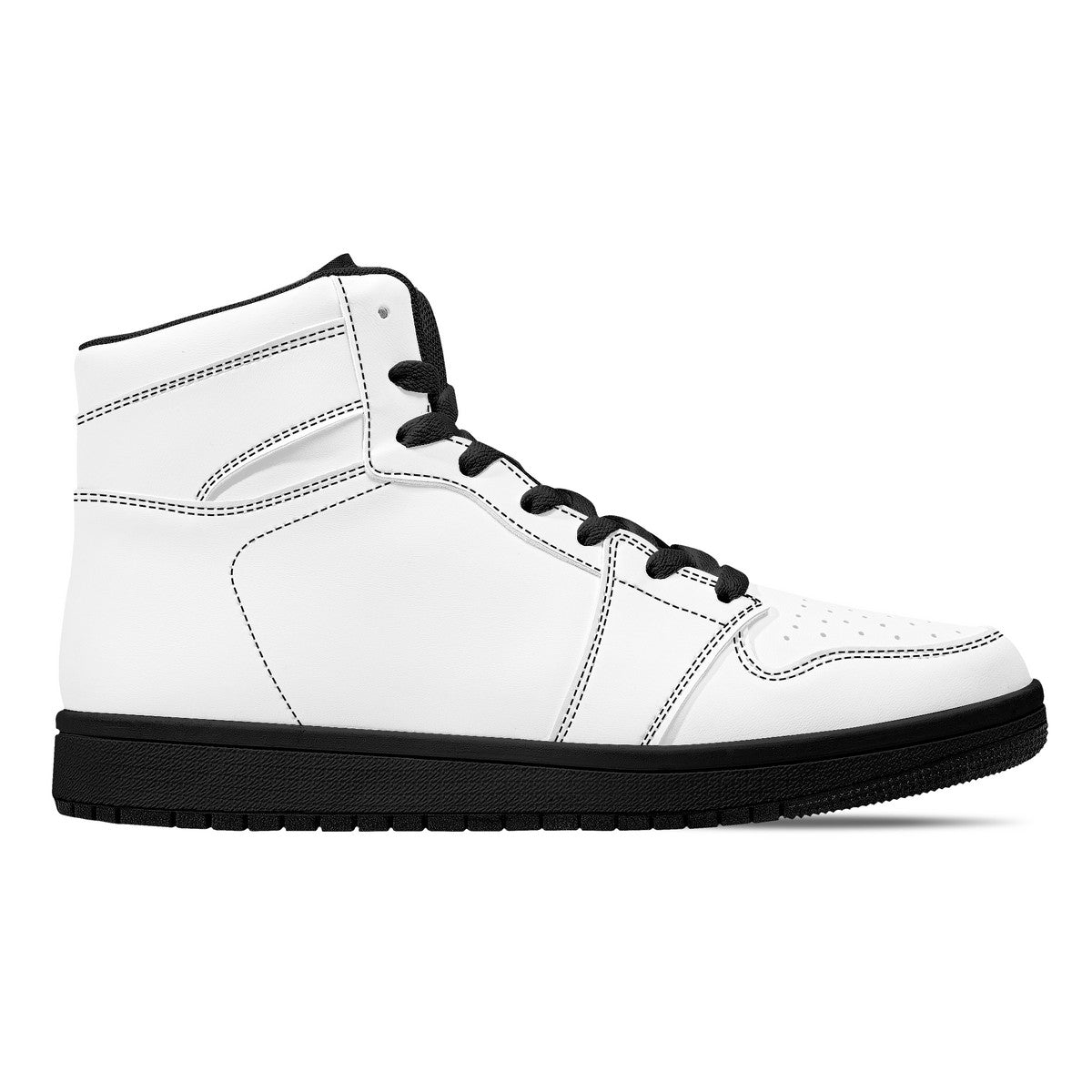 D16 High-Top Synthetic Leather Sneakers - Black Bottom