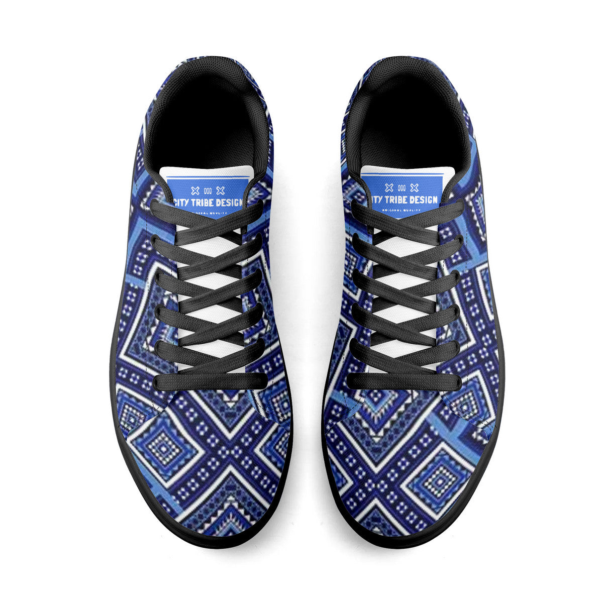 Copy of Tribal Blue  Canvas Shoes Comfortable Walking Sneakers