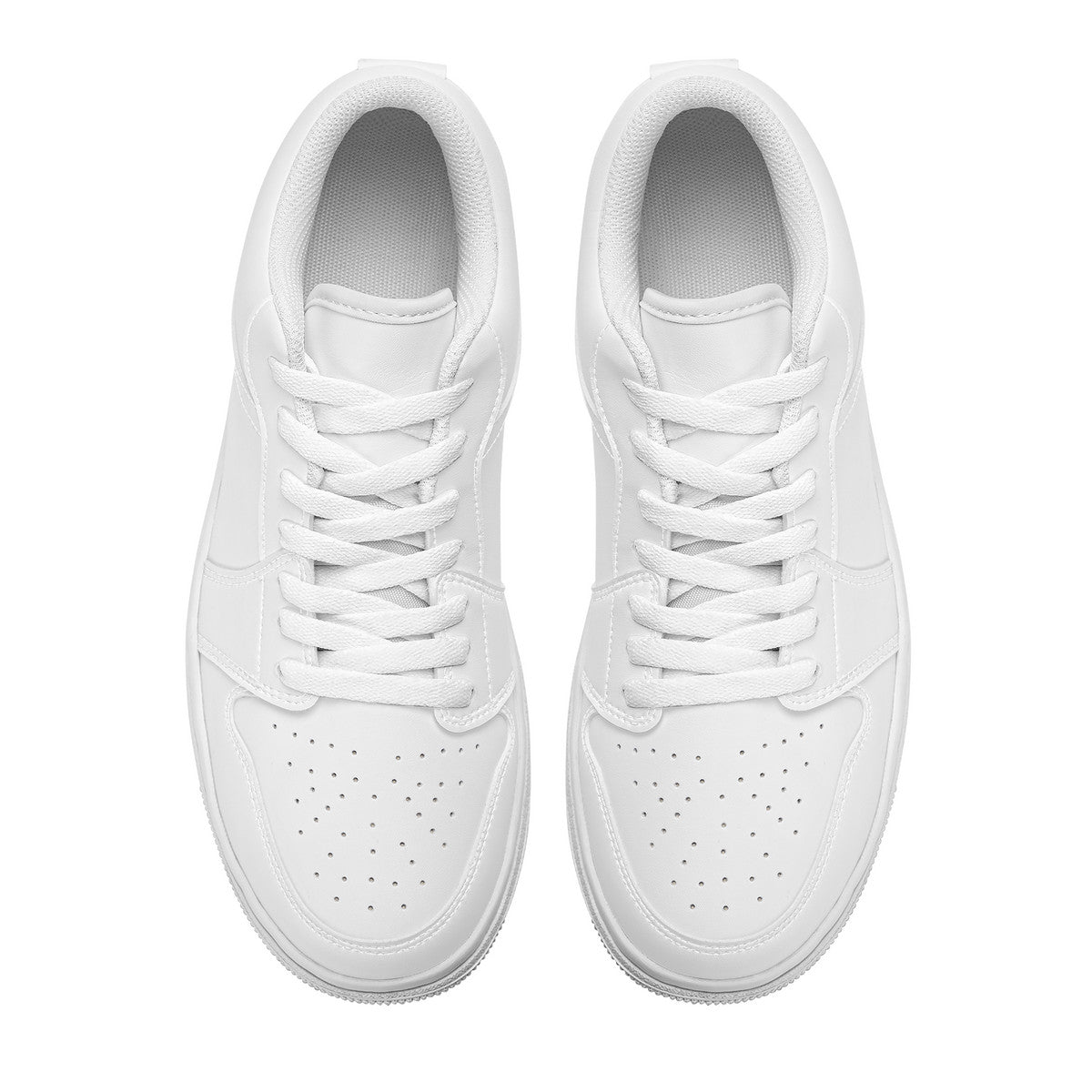 SF_S40 Unisex Low Top Skateboard Sneakers - White