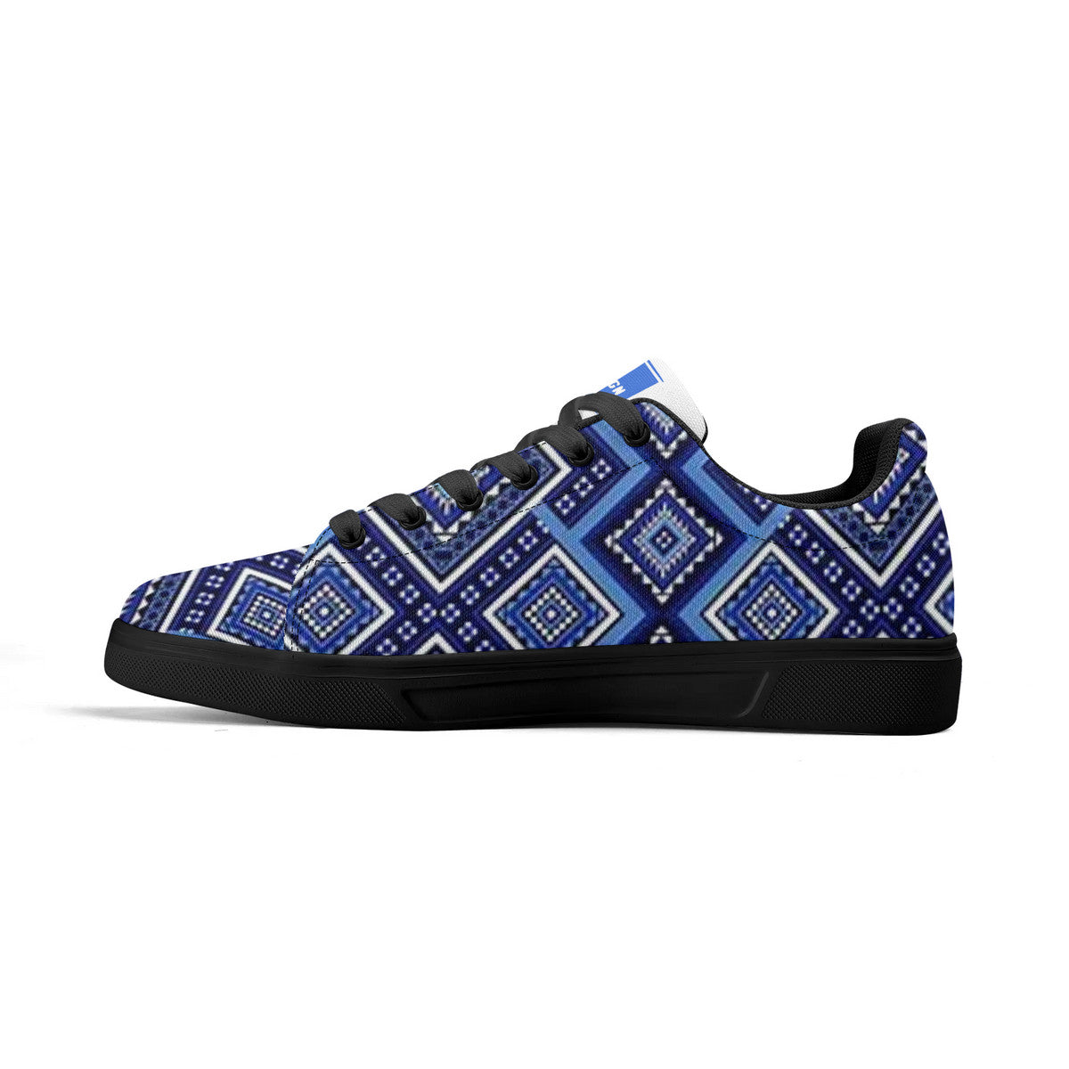 Copy of Tribal Blue  Canvas Shoes Comfortable Walking Sneakers