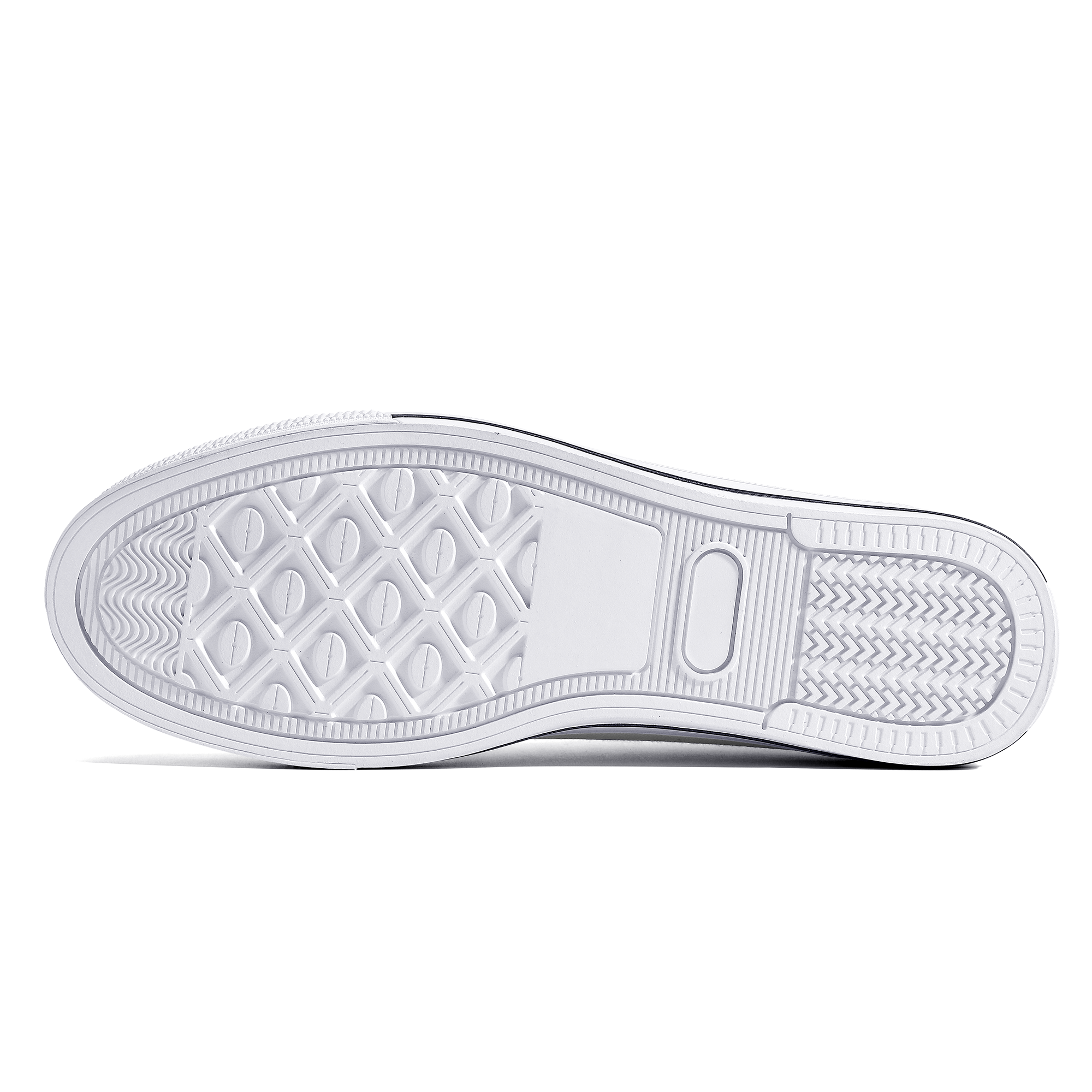FXS Low-Top Canvas Shoes With Customized Tongue - White