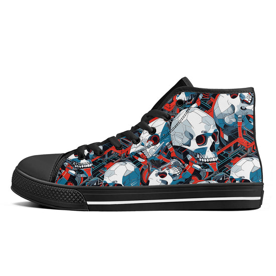 Copy of FWS High-Top Canvas Shoes With Customized Tongue - Black