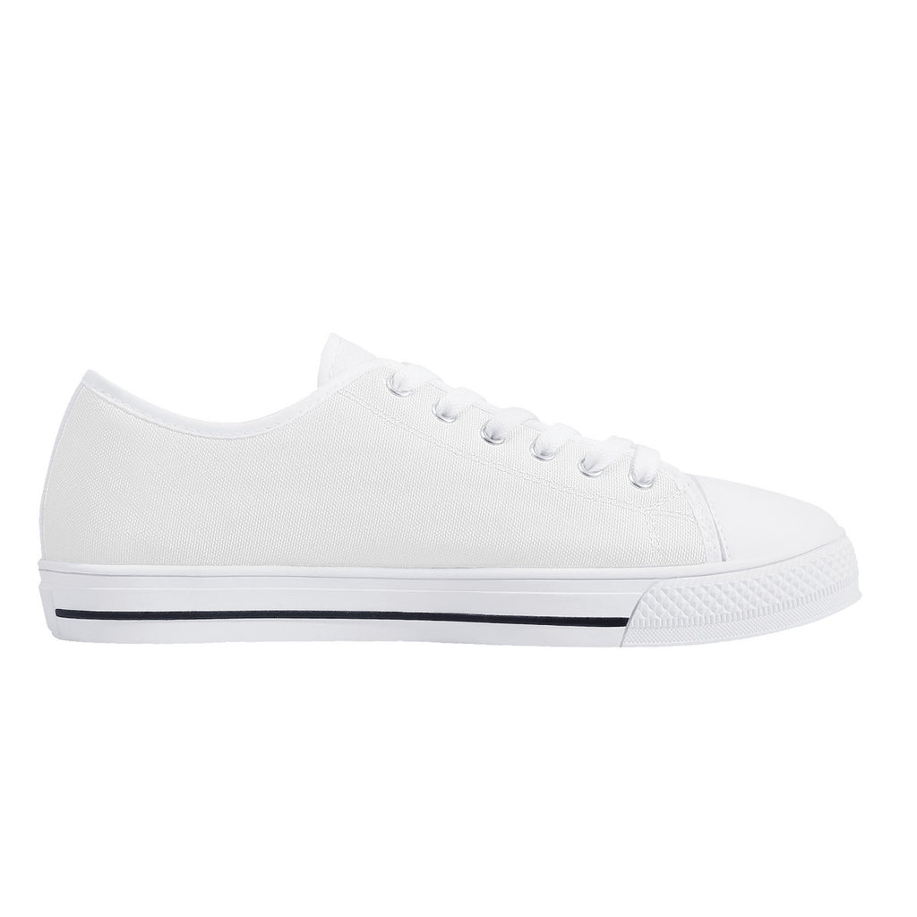 D24 Rubber Outsoles Low-Top Canvas Shoes - White