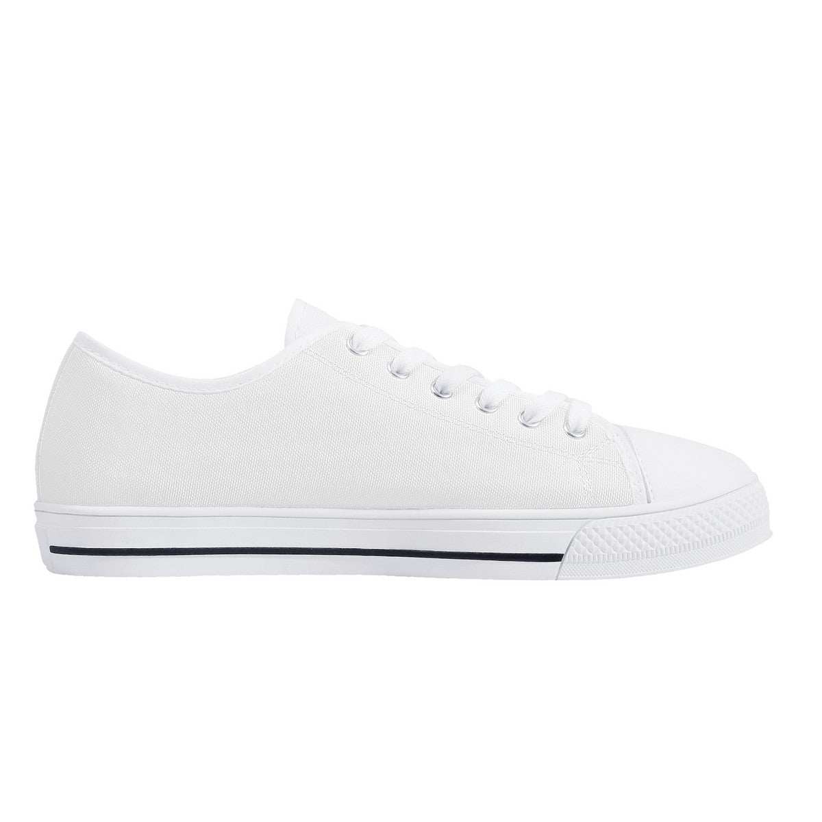 D24 Rubber Outsoles Low-Top Canvas Shoes - White